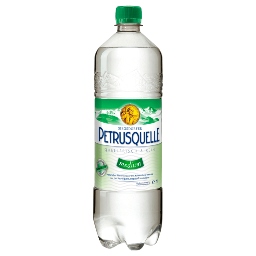 Siegsdorfer Petrusquelle Mineralwasser Medium 1l
